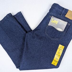 Lee Regular Fit Bootcut 100% Cotton Men's Jeans Size W42 L30 Dark Stone Denim